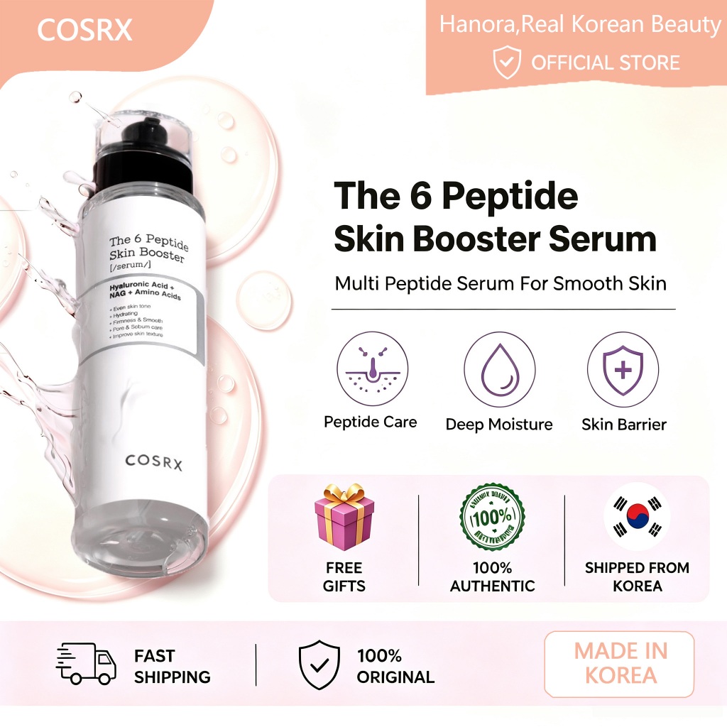 C O S R X 6 Peptide Skin Booster Serum 150ml — Phức hợp 6-Peptide, Giải pháp chăm sóc da đa năng