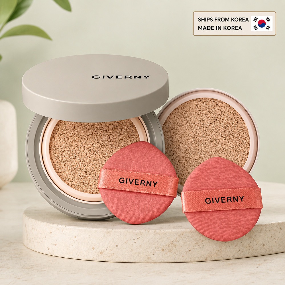 GIVERNY Milchak Matte Fit Cushion Foundation 23NW Medium Beige SPF40 PA + + + 12g + Refill 12g Sản x