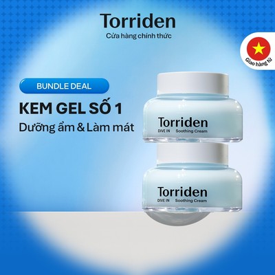 [Torriden Chính hãng] [Combo] [Jar] Kem dưỡng làm dịu da DIVE IN chứa Hyaluronic Acid, 100ml+100ml, Soothing Cream, bundle
