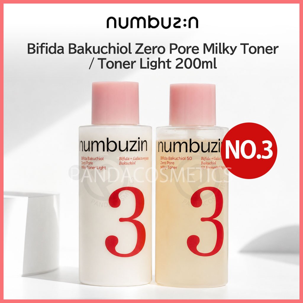 [NUMBUZIN] No.3 Bifida Bakuchiol 50 Zero Pore Milky Toner / No.3 Bifida Bakuchiol Zero Pore Milky To