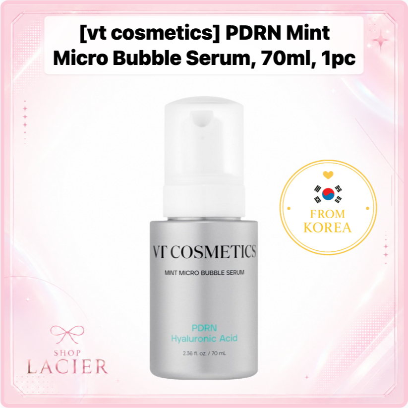 VT COSMETICS [mỹ phẩm vt] Serum bong bóng siêu nhỏ PDRN Mint, 70ml, 1pc / Serum Hàn Quốc / Micro Bub