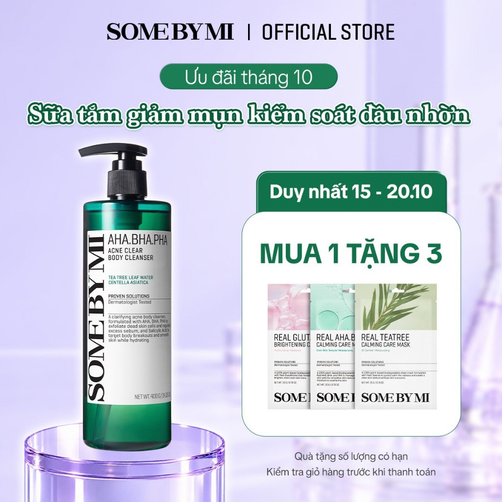Sữa Tắm Giảm Mụn AHA BHA PHA 30 Days Miracle Acne Clear Body Cleanser 400g