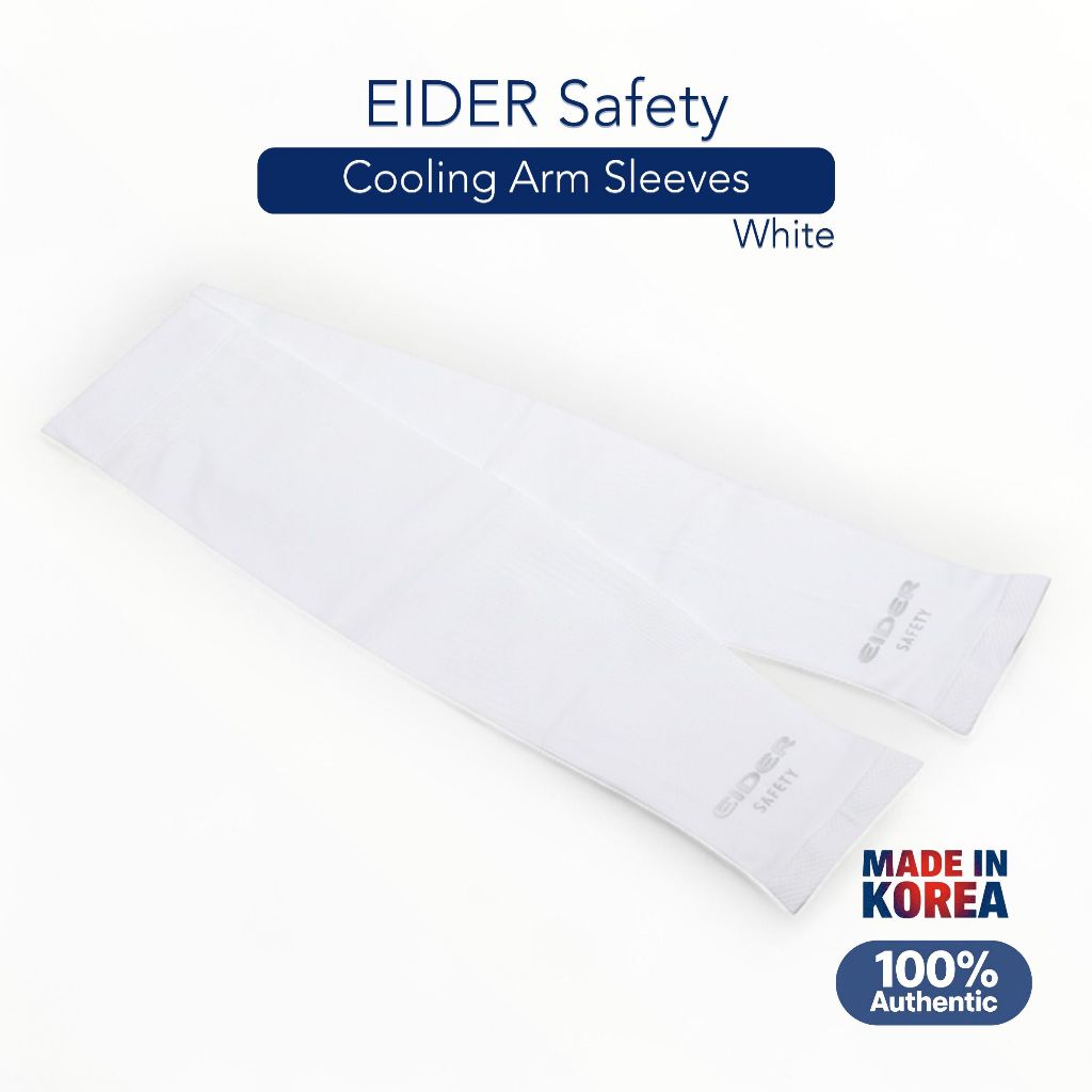 [EIDER Safety] Tay áo làm mát cắt tia cực tím – Aqua-X, khô nhanh, liền mạch – Trắng