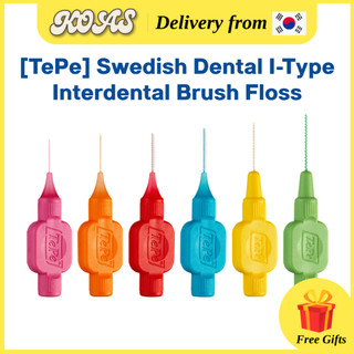 [TePe] Bàn chải kẽ răng loại I nha khoa Thụy Điển Floss Original 0,4 – 1,3mm & Mix 0,4-0,8mm | Bộ 6 món