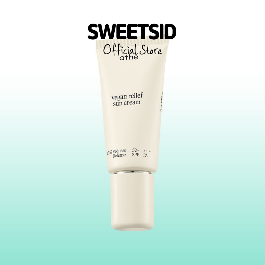 [ATHE] Kem chống nắng khoáng chất Vegan Relief SPF50 + PA + + + + 50ml 1 + 1 Bộ miễn phí | Kem chống