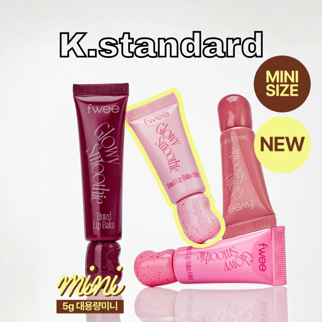 [fwee] Son dưỡng môi màu Gloy Smoothie Mini 5g (6 màu) / Son dưỡng môi Hàn Quốc K-Beauty Dưỡng ẩm ph