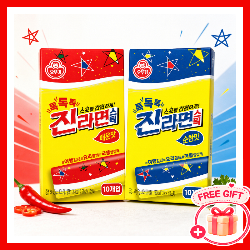 Bột Gia Vị Ramen Hàn Quốc Ottogi Jin Ramen 50g 10 Que Cay