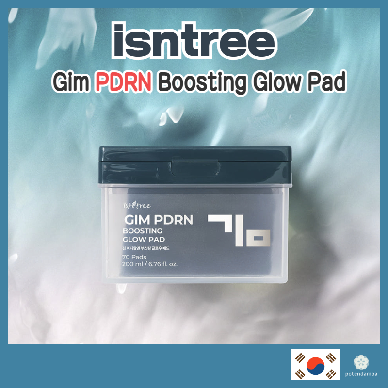 [ISNTREE] Gim PDRN Boosting Glow Pad 70 chiếc / NCT Jaemin Pick / PDRN Hydrating Toner Pad