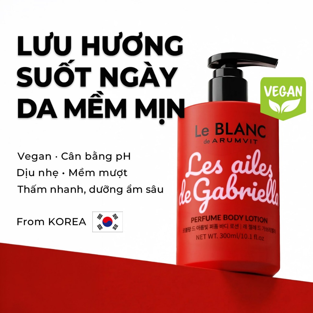 Le BLANC Sữa Dưỡng Thể Nước Hoa - Les ailes de Gabriella | Perfume Body Lotion