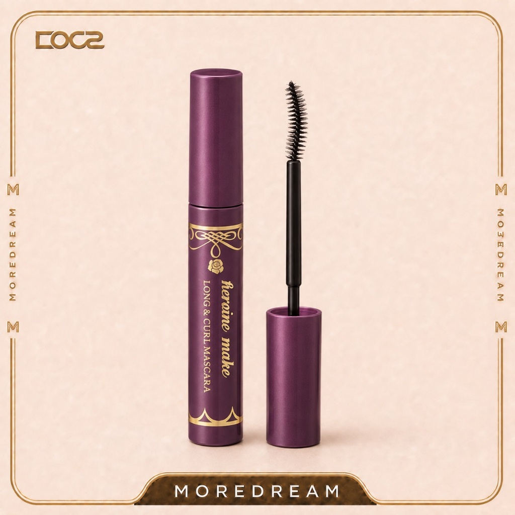 Mascara KISSME Heroine Make Long & Curl EX 6g, Đen Sâu, 1 Cái