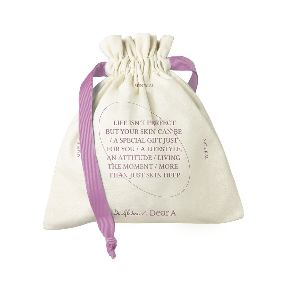 [Not for Sale] Dr. Althea Purple Pouch / Blue Eco Bag / Shopping Bag / Dr. Althea X Dear.A Go Green 