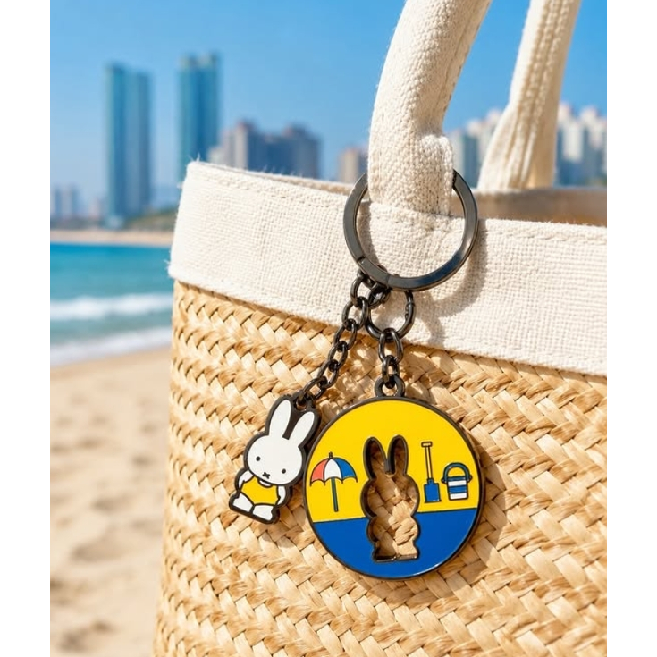 🎀【Busan Exclusive/ In Stock】2026 Korea miffy Busan Edition Metal Keyring