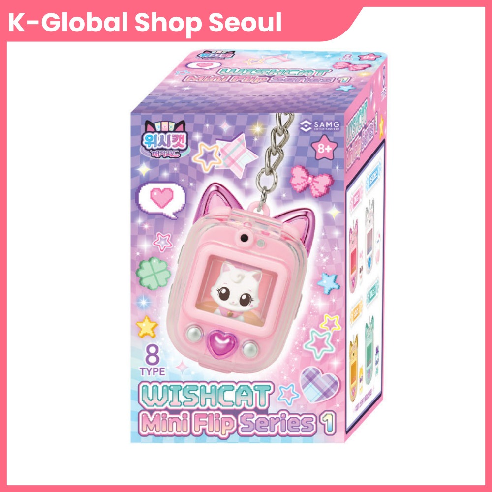 WISHCAT Magic Card Mini Flip Series 1 Ngẫu Nhiên 1 Loại Hình Móc Khóa Đồ Chơi