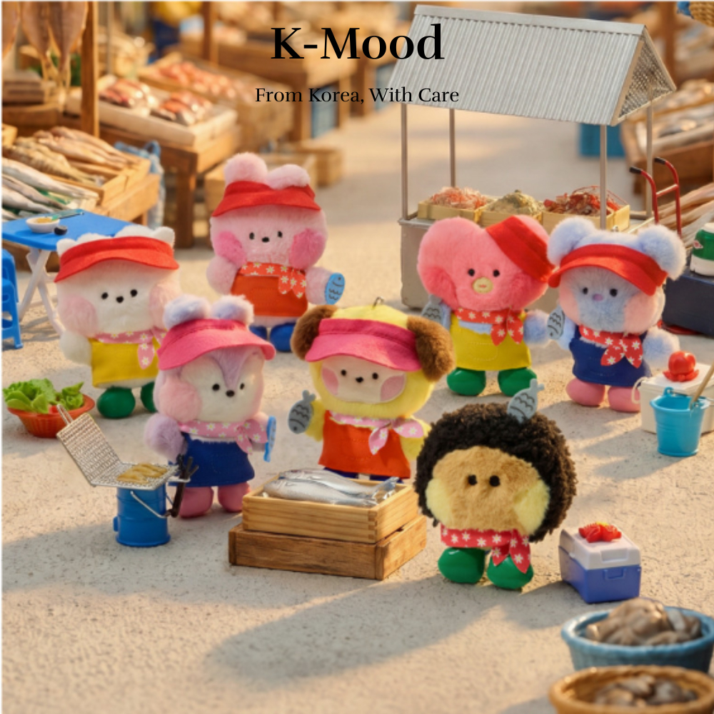 BTS BT21 Busan Jagalchi Market Búp Bê Móc Khóa Dễ Thương Du Lịch Hàn Quốc Nhân Vật Túi Charm