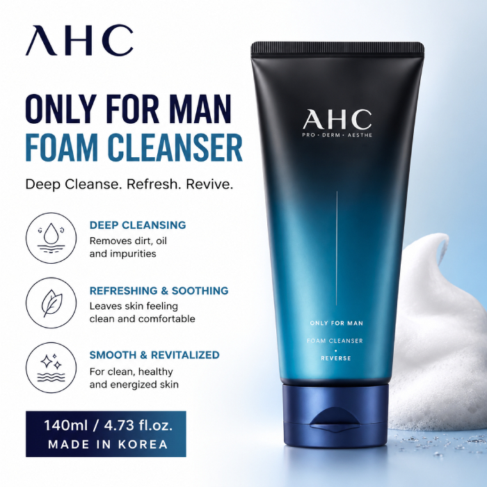[AHC] Only For Man Foam Cleanser 140mL / K-BEAUTY