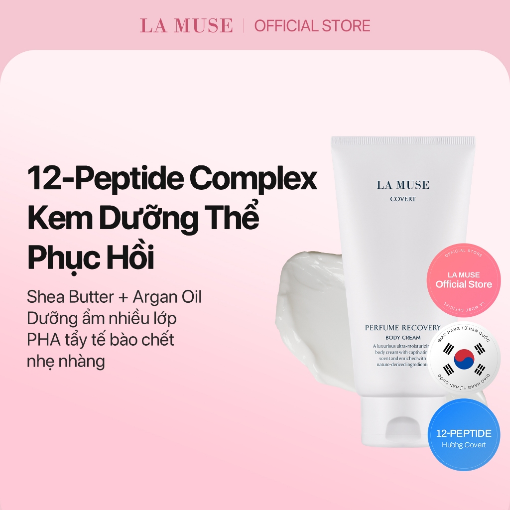 [LA MUSE OFFICIAL] Kem dưỡng thể phục hồi da hương nước hoa Perfume Recovery Body Cream Covert 300ml