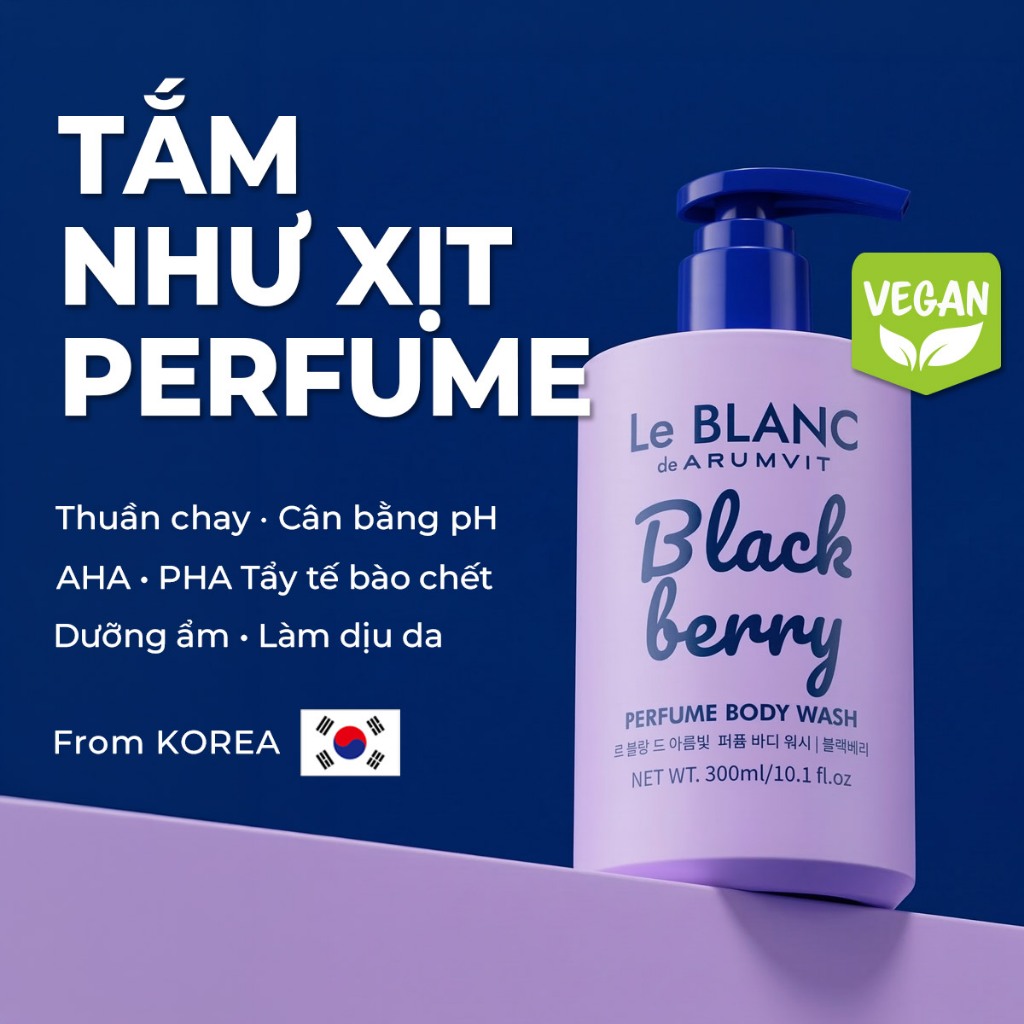 Le BLANC Sữa Tắm Nước Hoa - Blackberry | Perfume Body Wash