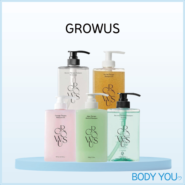 [Growus] Therapy Shampoo 500ml (Damage EX / Recover / Algae / Sea Salt / Women) / [100% Genuine]