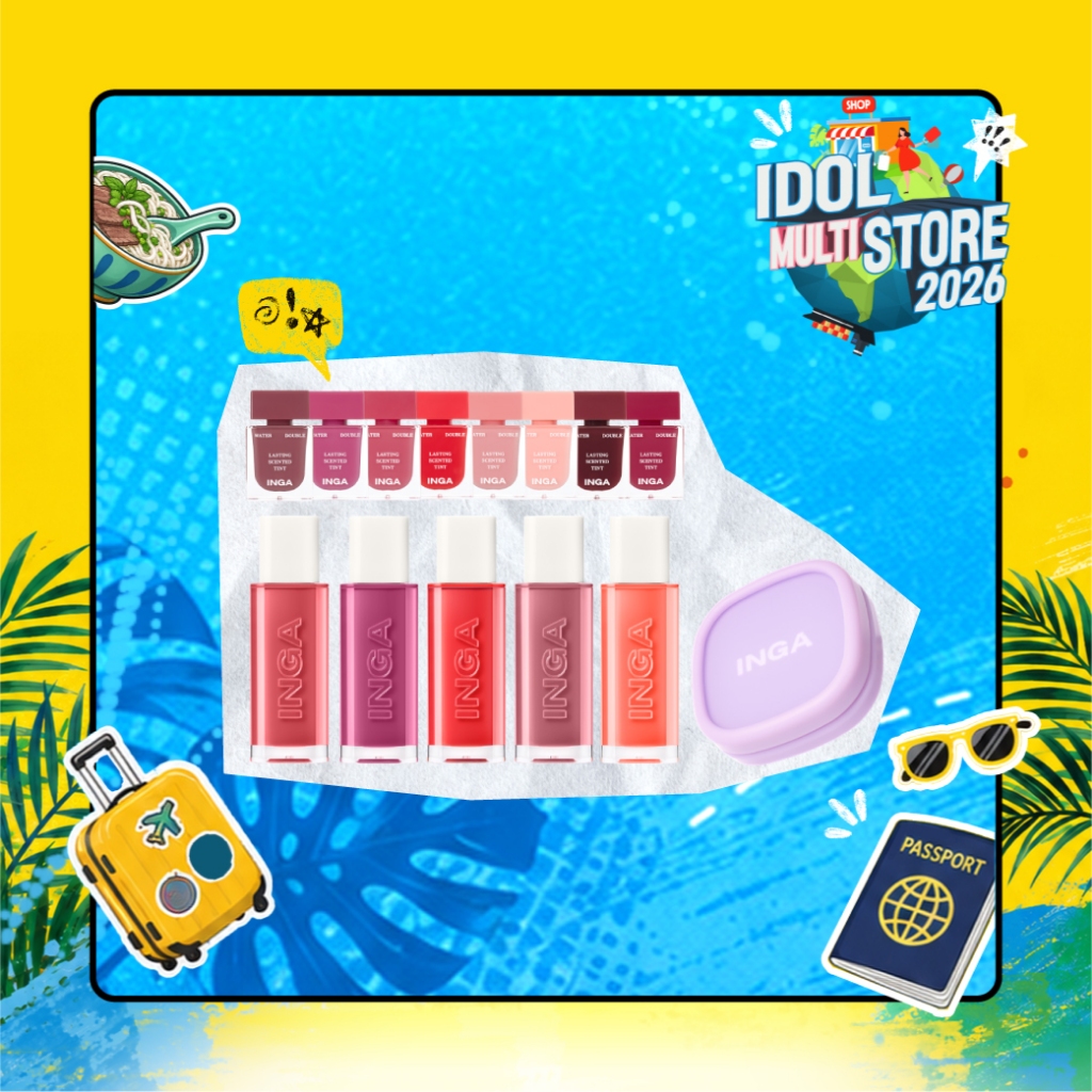 [INGA] Water Glow Lip Tint / Water Double Lasting Thơm Tint / Đệm nhung tự nhiên