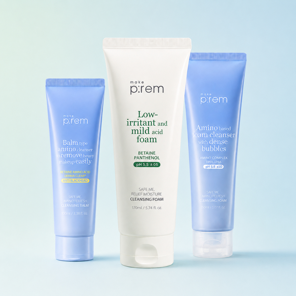 [make p: rem] Sữa rửa mặt sâu amino Foam | Bọt giảm bọt | Độ ẩm | Sữa rửa mặt Hàn Quốc