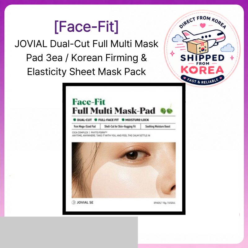 [Face-Fit] JOVIAL Full Multi Mask-Pad (3 miếng) / Tấm mặt nạ nâng hai lỗ cho đường viền mặt