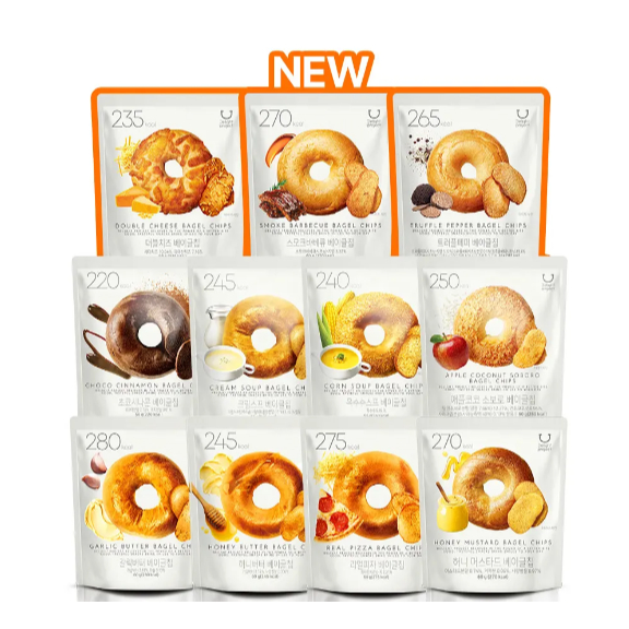 [DỰ ÁN ĐÈN] Chip Bagel | Chọn 1 Hương Vị | Snack Bagel nướng giòn | Sản xuất tại Hàn Quốc | K _ Aura