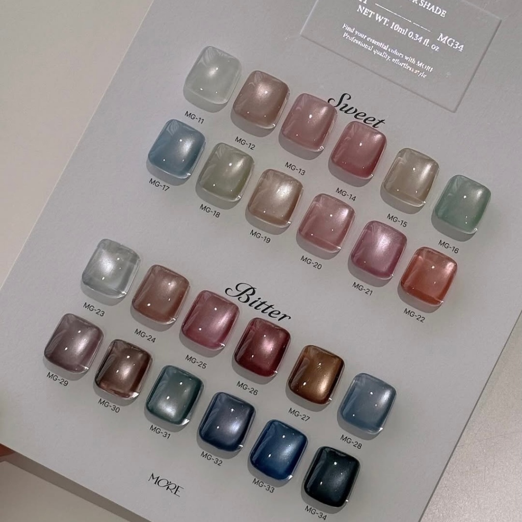 [MoreGel] Sơn mắt mèo ánh trăng 24 màu chọn lẻ set Sweet & Bitter