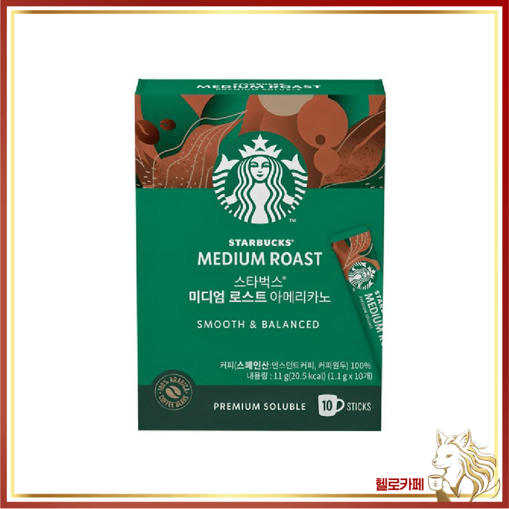 STARBUCKS Cà phê Americano hòa tan cao cấp rang vừa 10 que
