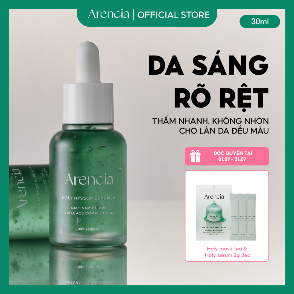 [Arencia] Serum Holy Hyssop 30ml – Làm Sáng Da