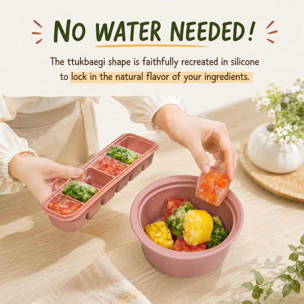 Firgi Baby Food Steamer Bowl 550ml Silicone Bowl Baby Feeding Bowl 3 Colors Korean Baby