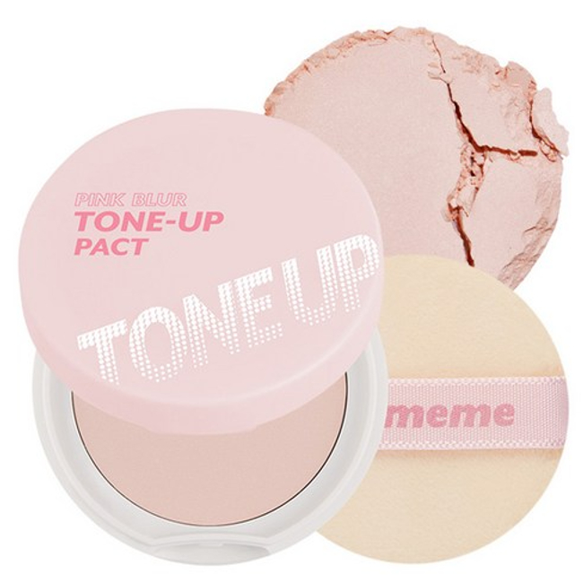 I'M MEME I 'M MEME Pink Blur Tone-Up Pact 10g - Sebum Control Powder Compact