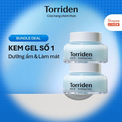 [Torriden x Diep Le] [Combo] Kem dưỡng làm dịu da DIVE IN chứa Hyaluronic Acid, 100ml+100ml, Soothing Cream