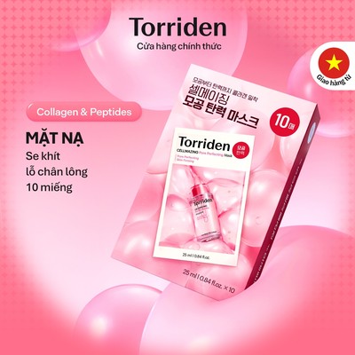 [Torriden Chính hãng] Mặt nạ se khít lỗ chân lông CELLMAZING chứa PDRN, 10 miếng, Mask