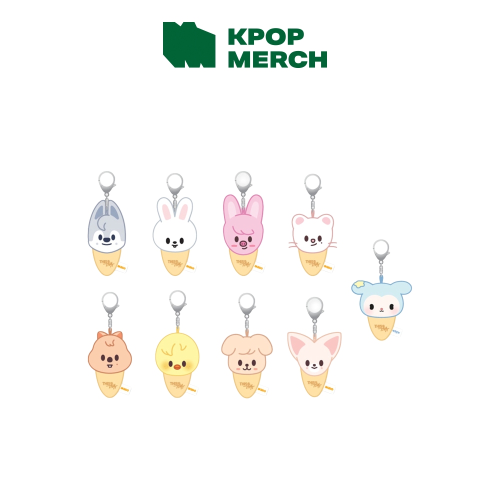 Stray Kids - [THIS & THAT] MD_PLUSH KEYRING ICECREAM Ver.