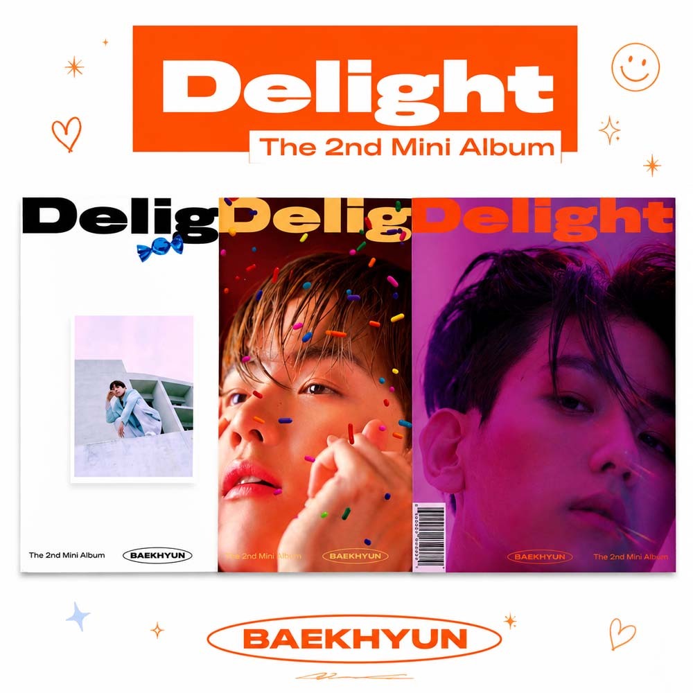 Baekhyun (EXO) – Delight (Mini Album thứ 2 có Bưu Thiếp + Thẻ Tin Nhắn + Nhãn Dán)