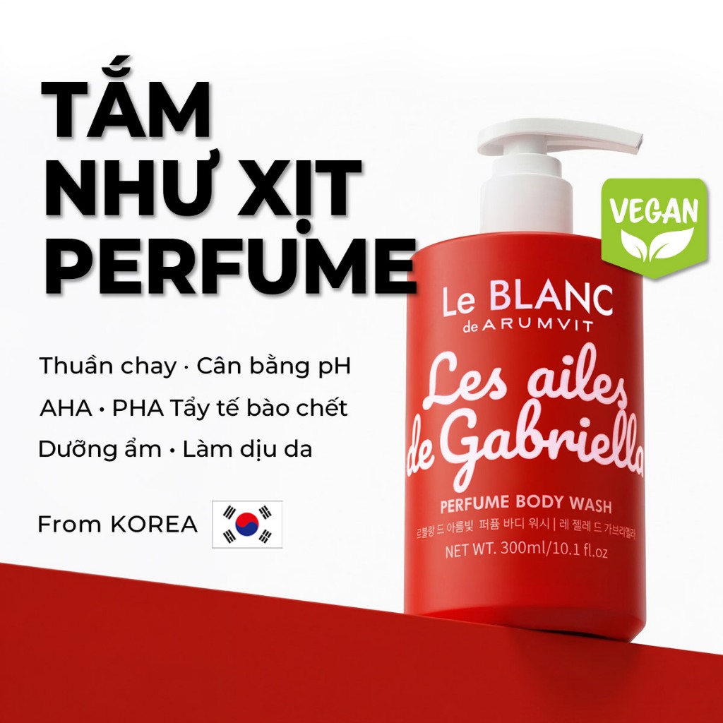Le BLANC Sữa Tắm Nước Hoa -   Les ailes de Gabriella | Perfume Body Wash
