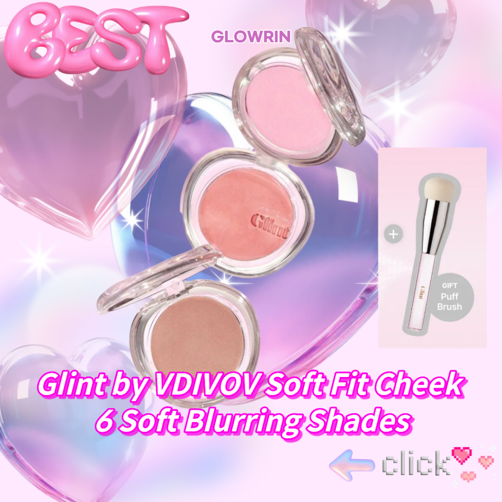 Glint của VDIVOV Soft Fit Cheek 4.8g | Phấn má hồng thạch Hàn Quốc | 6 sắc thái mờ mềm