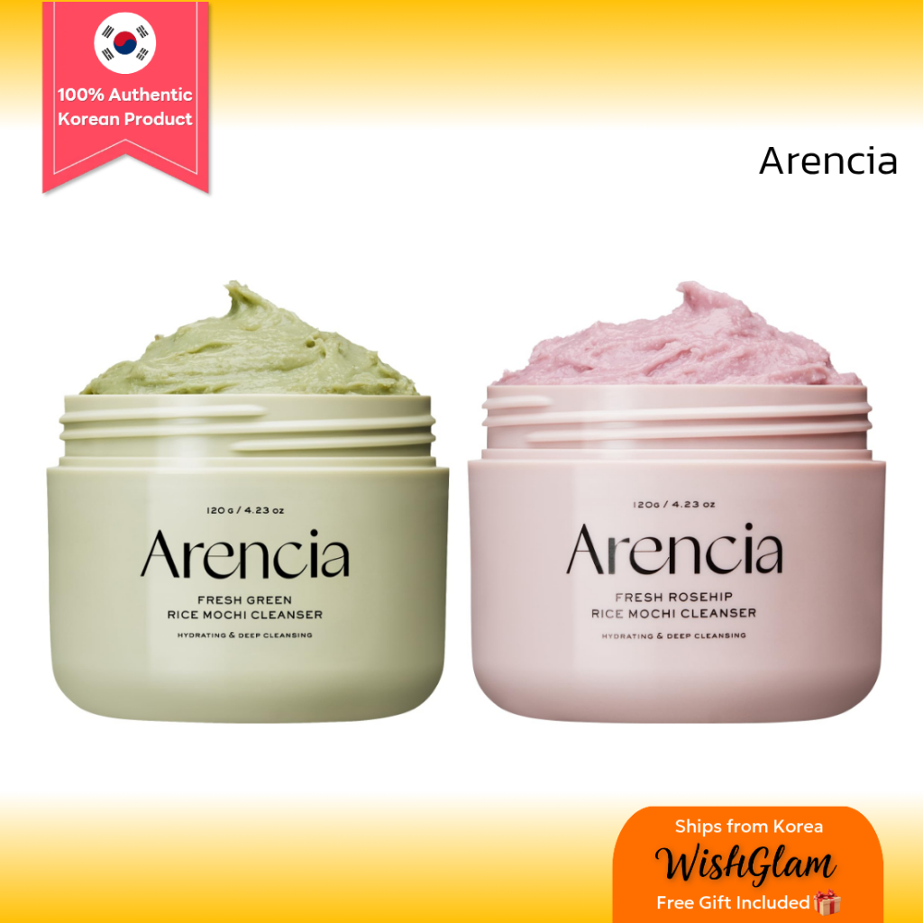 [Arencia] Rice Mochi Cleanser 120g | Fresh Green / Fresh Rosehip