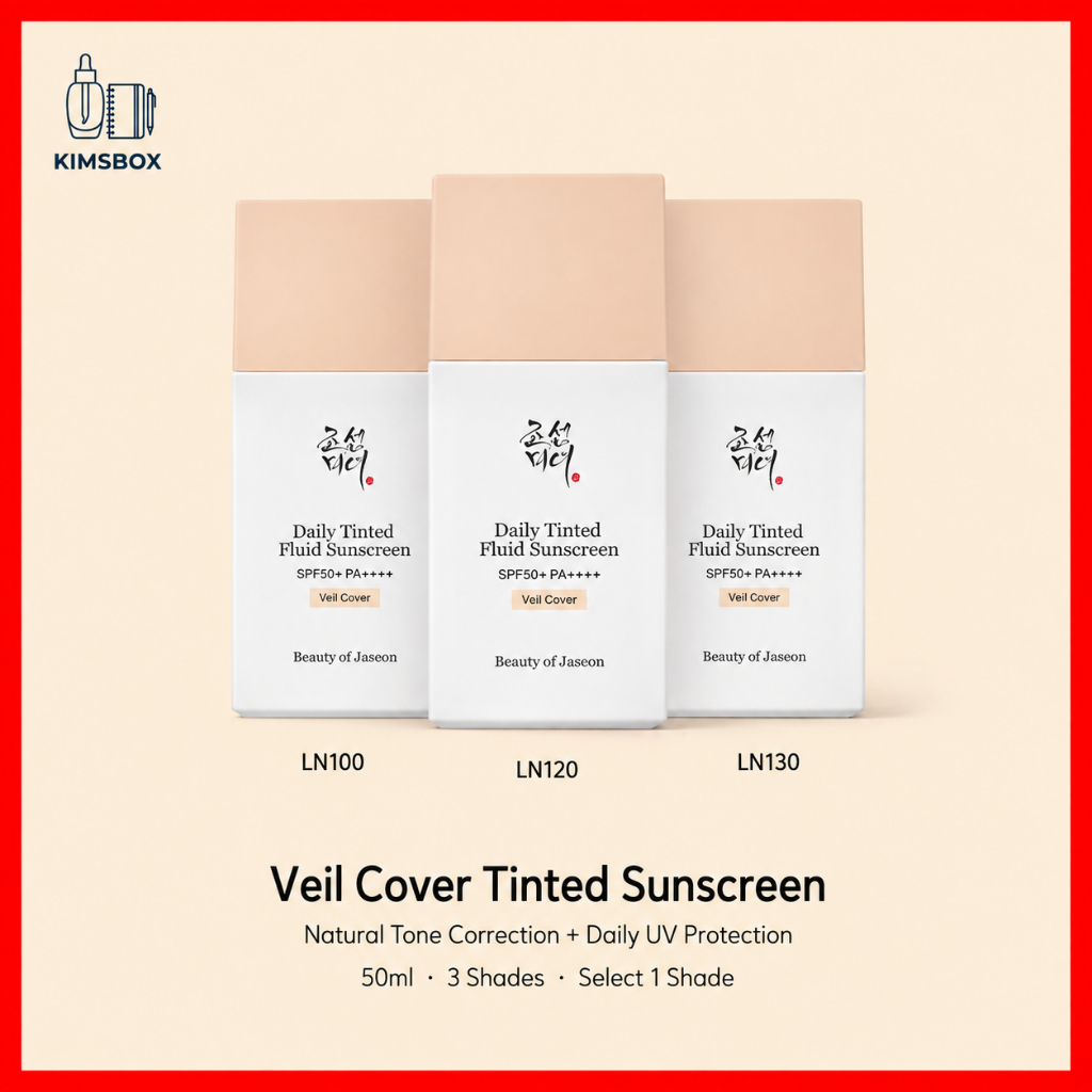 Beauty of Joseon Tinted Mineral Sunscreen Veil Cover 50ml SPF50 + PA + + + + 3 Sắc Thái