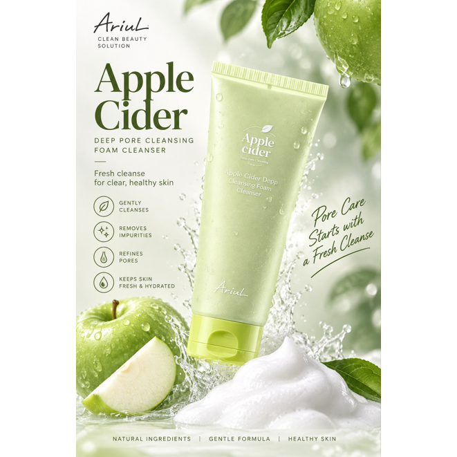 [ARIUL] Sữa rửa mặt Apple Cider Whipping Cream 200ml