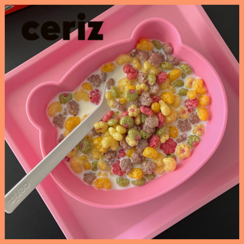 Ceriz Honey Bear Candy Đĩa hồng và Bát