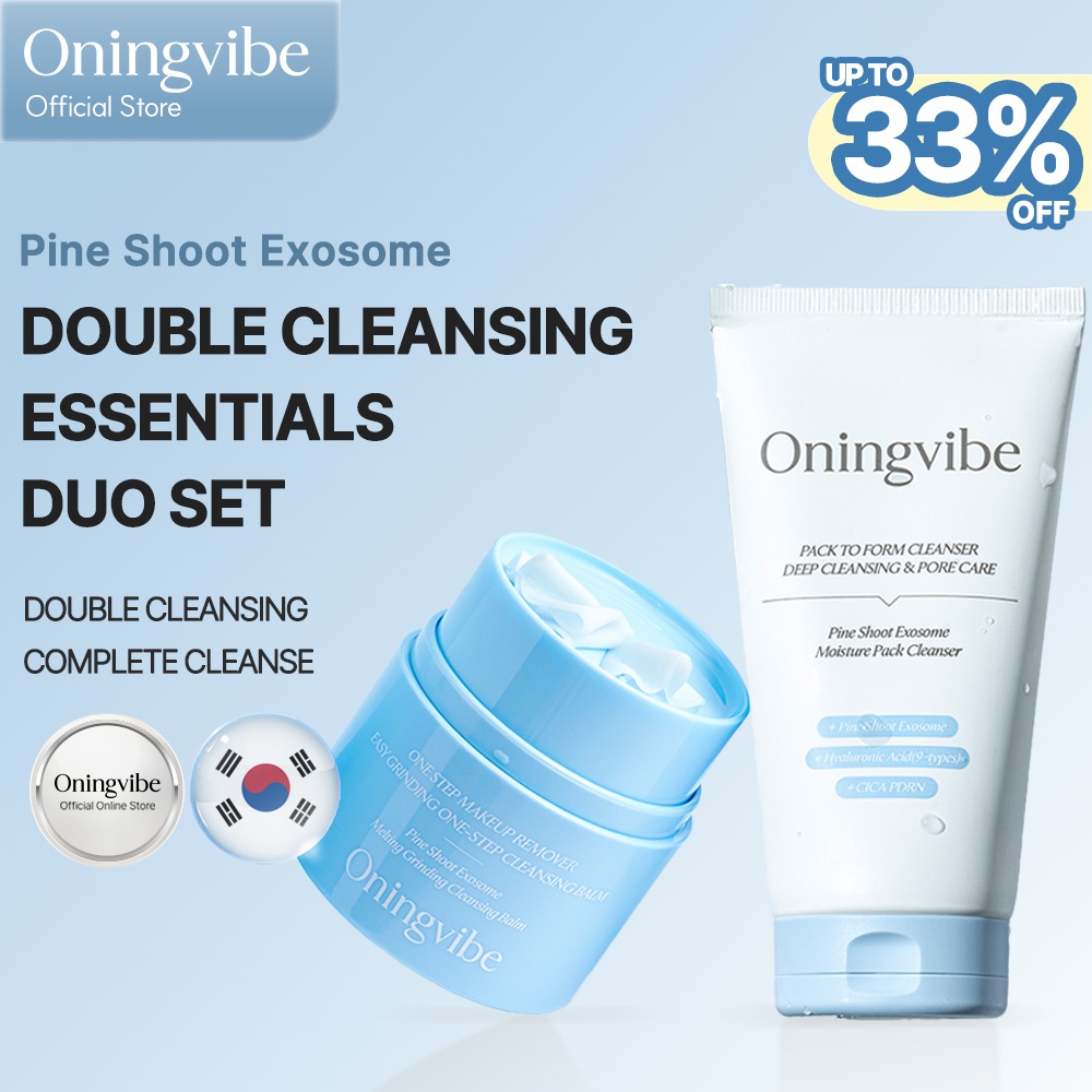 [Gói 2] [Oningvibe Official] Pine Shoot Exosome - Sữa rửa mặt 50ml + Sữa rửa mặt gói 150ml (Pine Sho