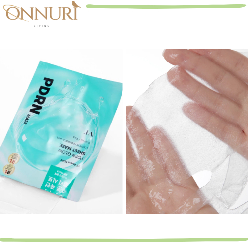 VT Hàn Quốc Sheet Mask PDRN Glow Mask Super Hyalon Water 3 Bước Face Mask Hydrating 25g