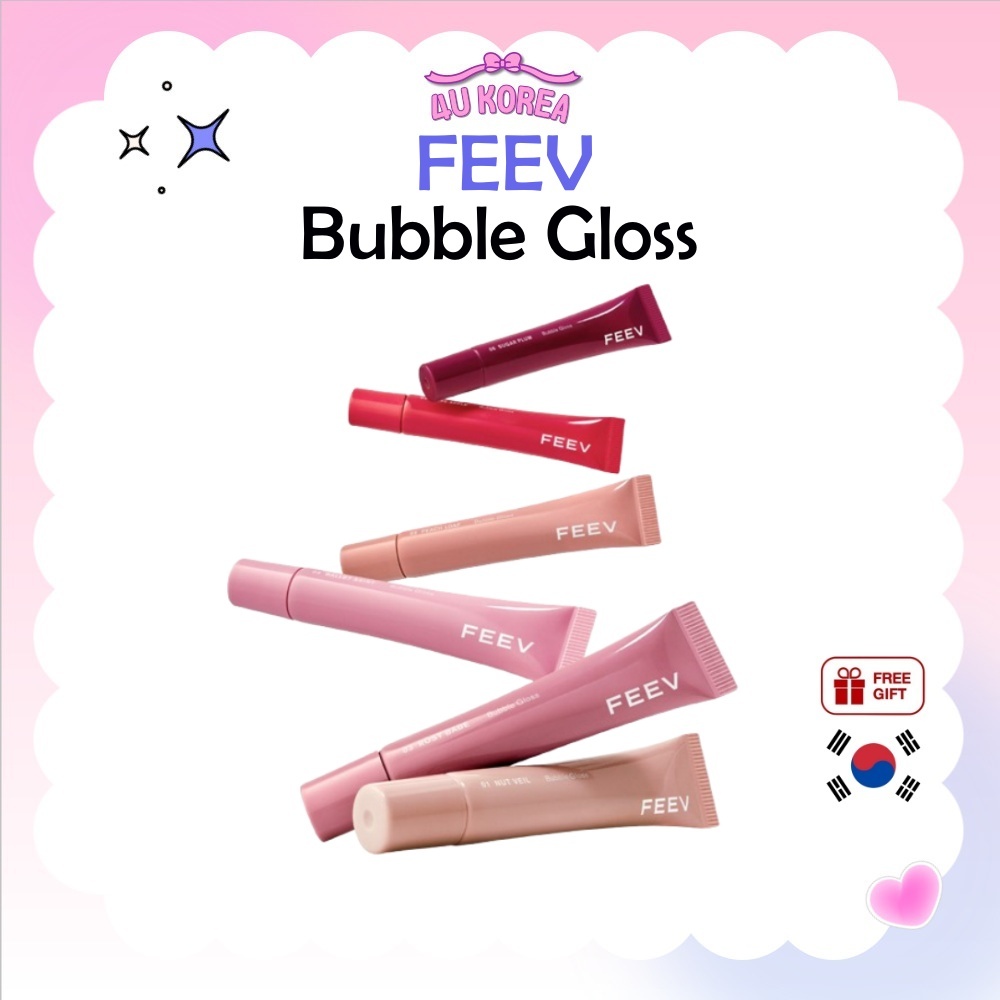 FEEV Bubble Gloss 10ml – 5 Màu / K-BEAUTY