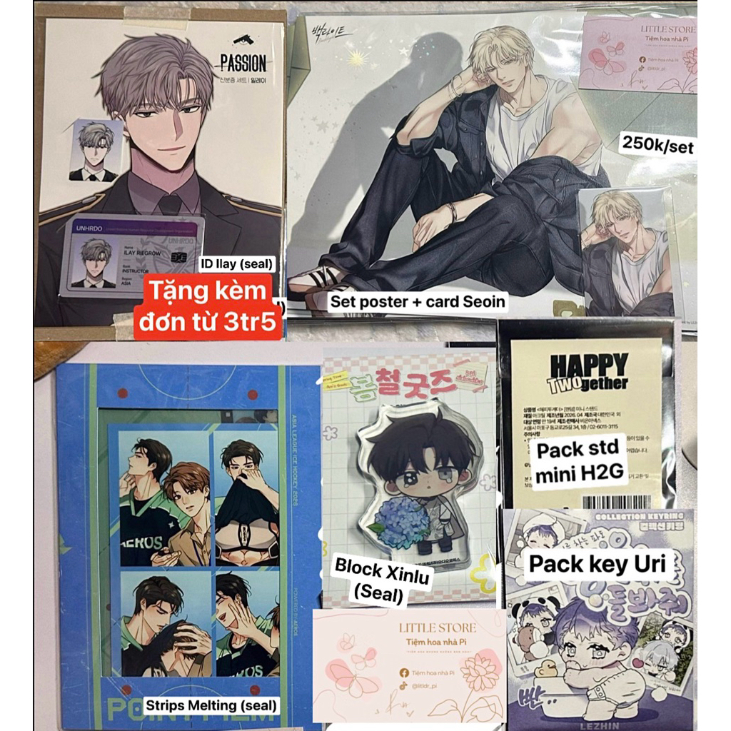 [Đọc kĩ mô tả trước khi mua] Pack card - Pack key - Pack mini std - Poster card Seoin - Ảnh in Bloss