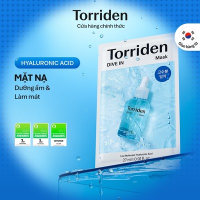 [Livestream GWP] [1 miếng] Torriden Mặt nạ giấy DIVE IN chứa Hyaluronic Acid