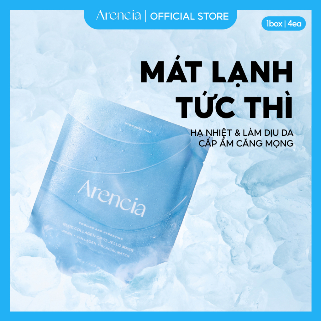 [Arencia] Blue Collagen Cryo Jello Mask 4ea
