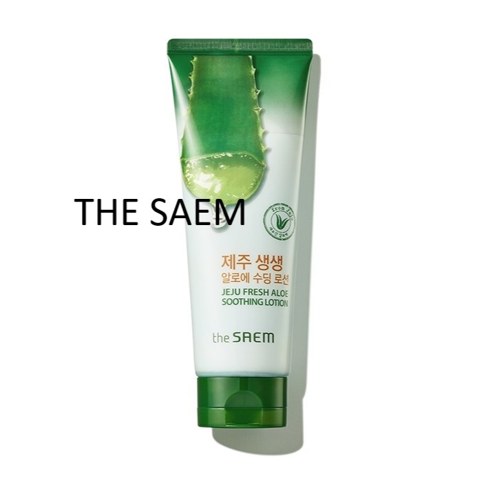 [THE SAEM] Jeju Fresh Aloe Soothing Lotion 250ml  Sữa dưỡng thể làm dịu da Aloe