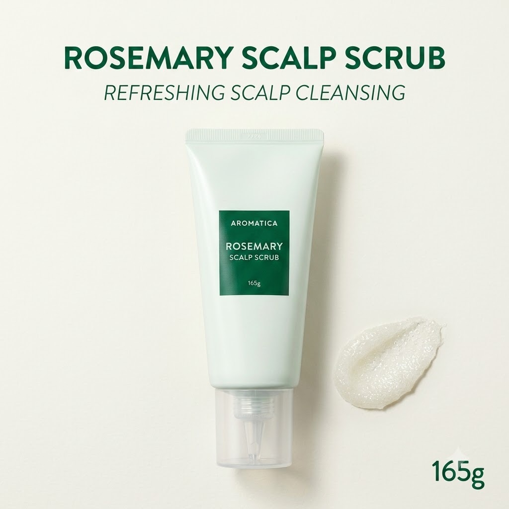 [aromatica] Chất tẩy tế bào chết da đầu hương thảo 165g 1 / 2 chất tẩy tế bào đầu chính xác