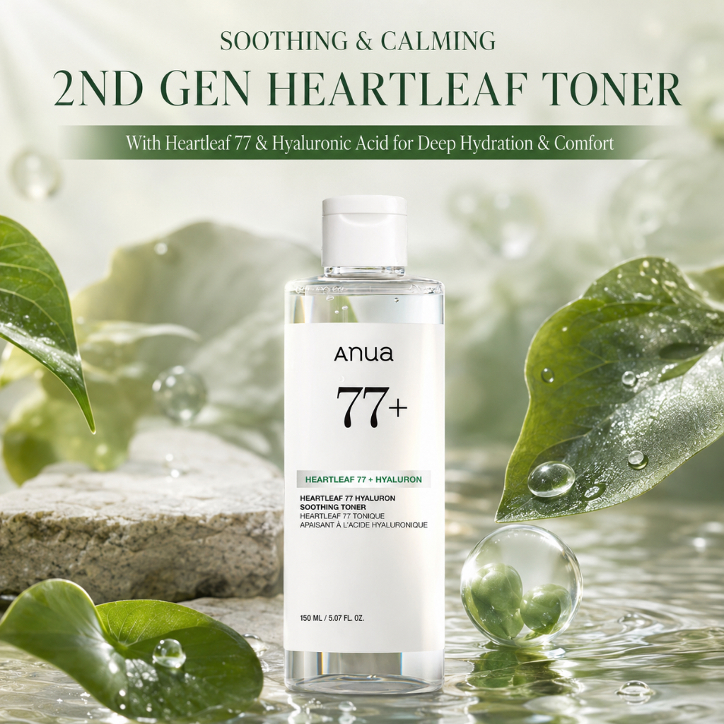 ANUA Heartleaf 77 Hyaluron Soothing Toner 150ml Hydrating Facial Toner Korean Skincare